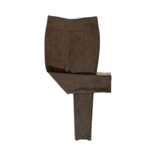 Andrew Marc Women's Super Soft Stretch Faux Suede Pull On Pants Ankle Business M